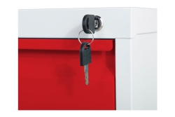 Phoenix Safe Hängeregistraturschrank 3 Schubladen rot (Speditionsversand)