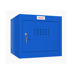 Phoenix Safe Würfelspind 44l klein Türschloss blau
