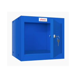 Phoenix Safe Würfelspind 44l klein Türschloss blau