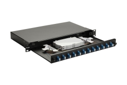 Equip LWL-Spleißkasten 12-Port LC-Duplex OS2 1U...