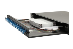 Equip LWL-Spleißkasten 12-Port LC-Duplex OS2 1U komplett sw