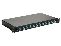 Equip LWL-Spleißkasten 12-Port LC-Duplex OM3 1U...