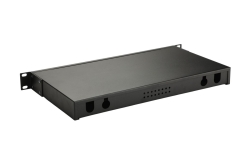 Equip LWL-Spleißkasten 12-Port LC-Duplex OM3 1U komplett sw