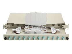 Equip LWL-Spleißkasten 12-Port LC-Duplex OM3 1U...