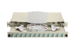 Equip LWL-Spleißkasten 12-Port LC-Duplex OM3 1U komplett gr