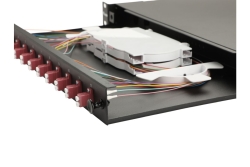 Equip LWL-Spleißkasten 12-Port LC-Duplex OM4 1U komplett sw