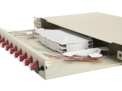 Equip LWL-Spleißkasten 12-Port LC-Duplex OM4 1U...