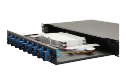 Equip LWL-Spleißkasten 12-Port SC-Duplex OS2 1U komplett sw