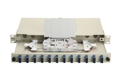 Equip LWL-Spleißkasten 12-Port SC-Duplex OS2 1U komplett gr