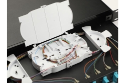 Equip LWL-Spleißkasten 12-Port SC-Duplex OM3 1U komplett sw