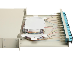 Equip LWL-Spleißkasten 12-Port SC-Duplex OM3 1U komplett gr