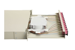 Equip LWL-Spleißkasten 12-Port SC-Duplex OM4 1U komplett gr