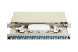 Equip LWL-Spleißkasten 24-Port LC-Duplex OS2 1U komplett gr