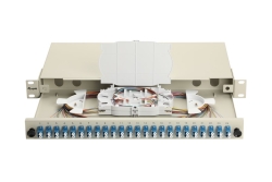 Equip LWL-Spleißkasten 24-Port LC-Duplex OS2 1U komplett gr