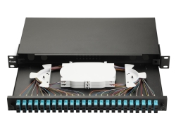 Equip LWL-Spleißkasten 24-Port LC-Duplex OM3 1U...