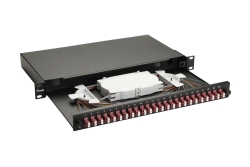 Equip LWL-Spleißkasten 24-Port LC-Duplex OM4 1U...