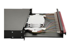 Equip LWL-Spleißkasten 24-Port LC-Duplex OM4 1U komplett sw