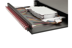 Equip LWL-Spleißkasten 24-Port LC-Duplex OM4 1U komplett sw