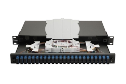 Equip LWL-Spleißkasten 24-Port SC-Duplex OS2 1U komplett sw