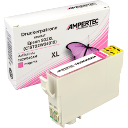 Ampertec Tinte ersetzt Epson C13T02W34010 502XL magenta