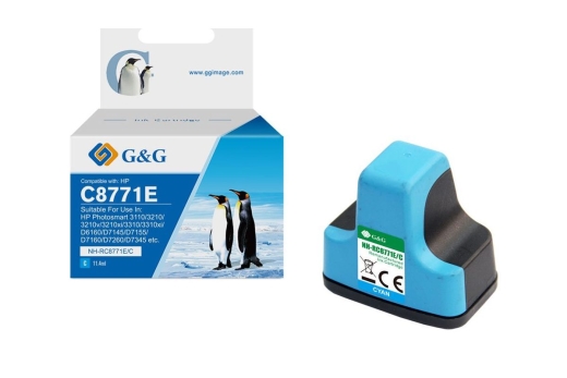 G&G Tintenpatrone kompatibel mit HP 363/ C8771EE XL-Cyan