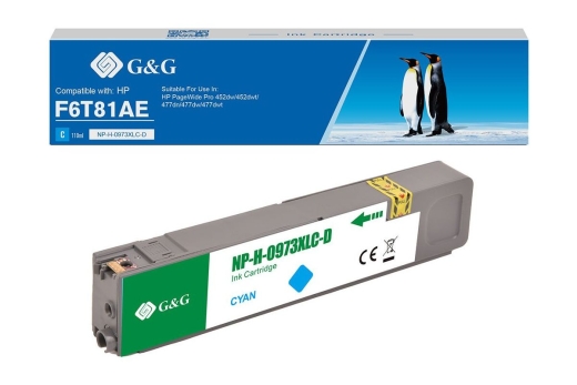 G&G Tintenpatrone kompatibel HP 973X/ F6T81AE XL-Cyan