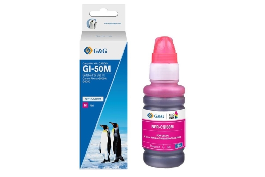 G&G Nachfüllpatrone Canon GI-50 M/3404C001 Magenta (70 ml)