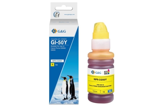 G&G Nachfüllpatrone Canon GI-50 Y/3405C001 Gelb (70 ml)