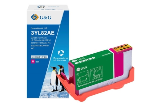 G&G XL-Tintenpatrone kompatibel HP 912XL/ 3YL82AE Magenta