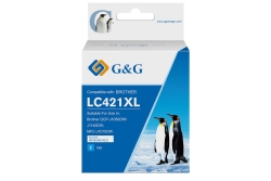 G&G Tinte komp. mit Brother LC421XLC Patr.(500 Seiten) Cyan
