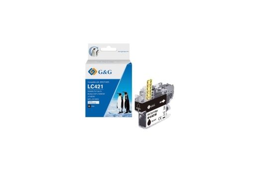 G&G Tinte komp. mit Brother LC421BK Patr.(200 Seiten) BK