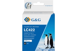 G&G Tinte komp. mit Brother 422 LC422BK Schwarz(550 Seiten)