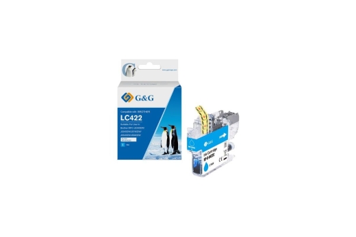 G&G Tinte komp. m. Brother 422 Patr. LC422C Cy(550 Seiten)