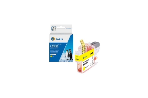G&G Tinte komp. m. Brother 422 Patrone LC422Y Y(550 Seiten)
