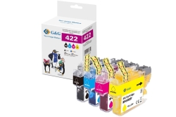 G&G Patrone 4 Brother LC422VAL BK,C,M,Y (550 Seiten)