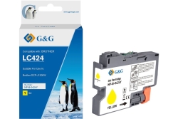 G&G Tintenpatrone kompatibel Brother 424 LC-424Y Gelb