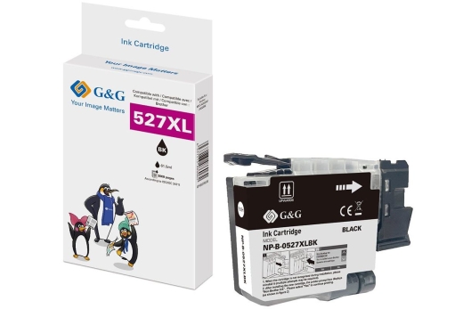 G&G Tinte kompatibel mit Brother LC527XLBK (3000 Seiten) BK