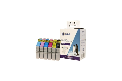 G&G Tintenpatrone Epson T0807/ C13T080740 Vorteilpack