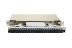 Equip LWL-Spleißkasten 24-Port SC-Duplex OS2 1U komplett gr