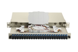 Equip LWL-Spleißkasten 24-Port SC-Duplex OS2 1U komplett gr