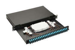 Equip LWL-Spleißkasten 24-Port SC-Duplex OM3 1U...
