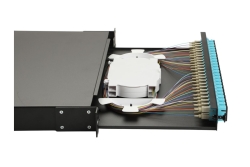Equip LWL-Spleißkasten 24-Port SC-Duplex OM3 1U komplett sw