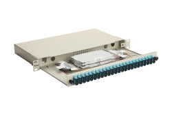 Equip LWL-Spleißkasten 24-Port SC-Duplex OM3 1U...