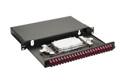 Equip LWL-Spleißkasten 24-Port SC-Duplex OM4 1U...