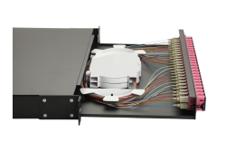 Equip LWL-Spleißkasten 24-Port SC-Duplex OM4 1U komplett sw