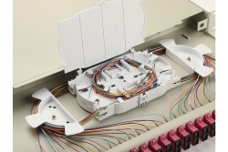 Equip LWL-Spleißkasten 24-Port SC-Duplex OM4 1U komplett gr