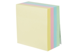 DELI Haftnotizen 7,6x7,6 cm Stick up, EA01703 400 St. farbig