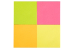DELI Haftnotizen 7,6x7,6 cm Stick up, EA03003 400 St. farbig