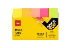 DELI Haftnotizen Index PP Stick Up 5x1,2 cm 100 St. farbig