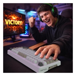 INCA Gaming Tastatur RGB/GraySwitch/USB-C/BT 2.00m...